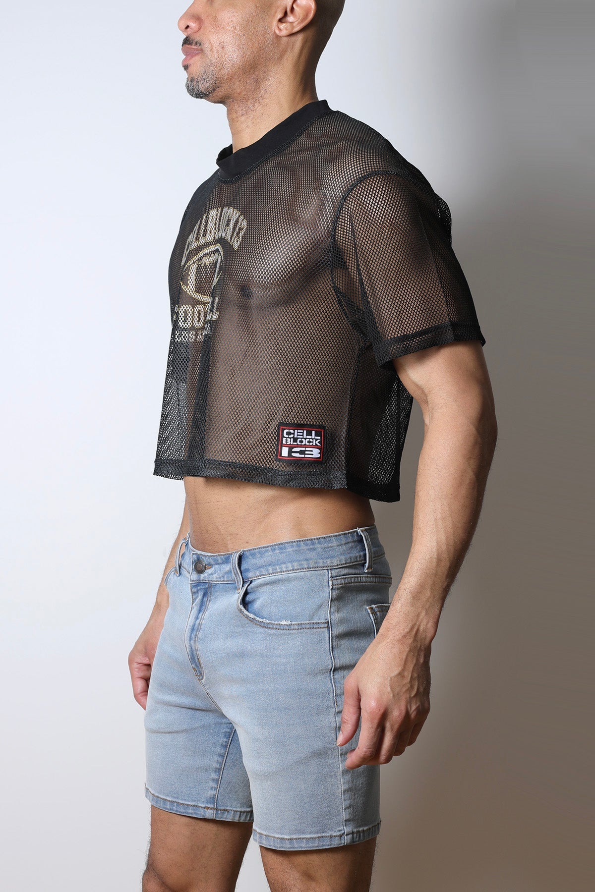 CellBlock 13 Field Goal Football Mesh Tee - Black