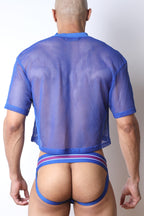 CellBlock 13 Field Goal Football Mesh Tee - Blue