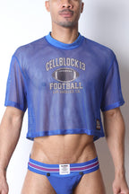 CellBlock 13 Field Goal Football Mesh Tee - Blue