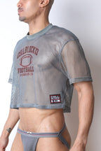 CellBlock 13 Field Goal Football Mesh Tee - Grey