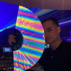 Eclipse Reflective Rainbow Fan