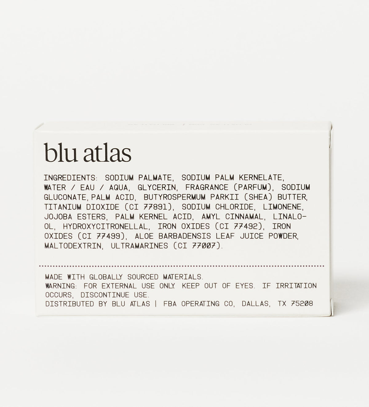 Blu Atlas Natural Exfoliating Bar Soap