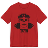Tom of Finland Leather Daddy T-shirt Tee in RED