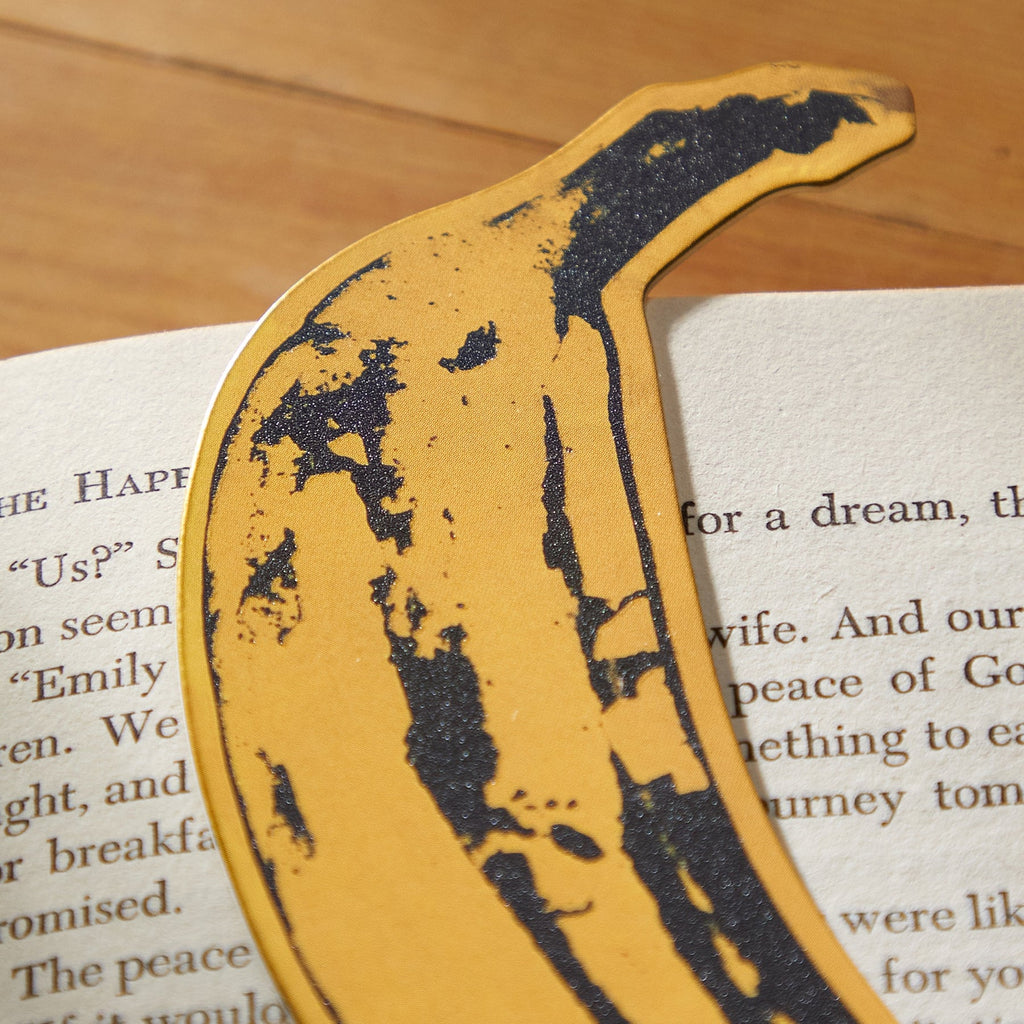 Andy Warhol Banana Shaped Bookmark