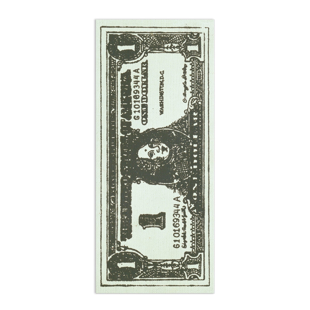 Andy Warhol Dollar Bill Shaped Bookmark