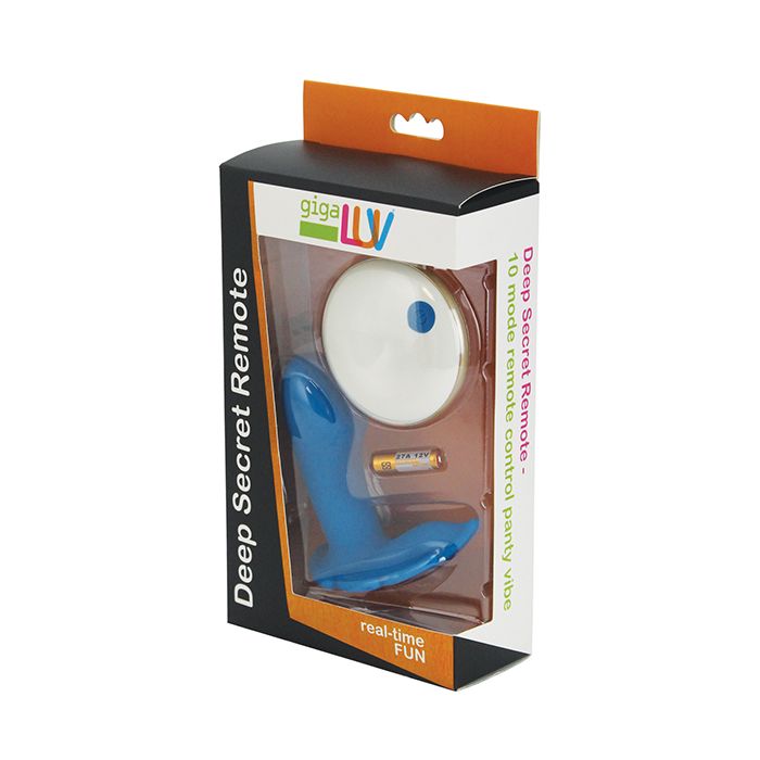 Gigaluv Deep Secret Remote Control Panty Vibe - Blue