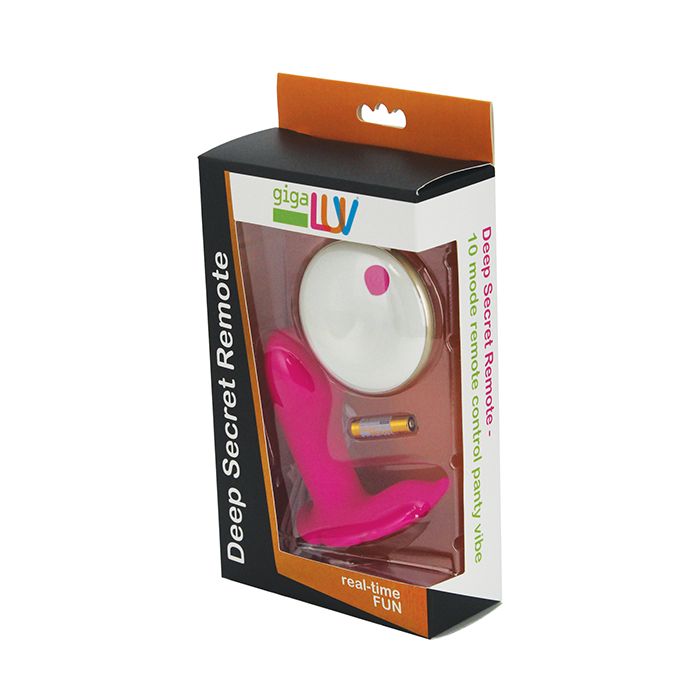 Gigaluv Deep Secret Remote Control Panty Vibe - Pink