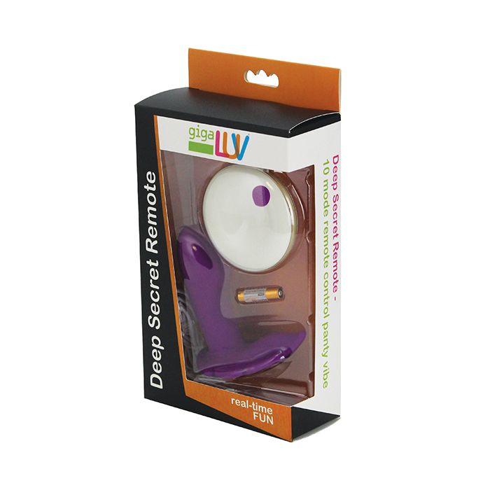 Gigaluv Deep Secret Remote Control Panty Vibe - Purple