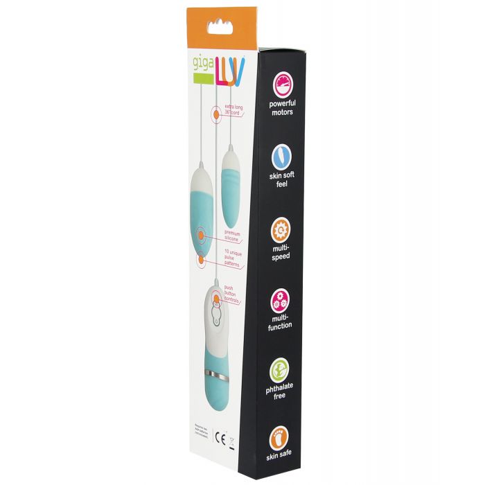 Gigaluv Dual Vibra Bullets 10 Function - Tiffany Blue