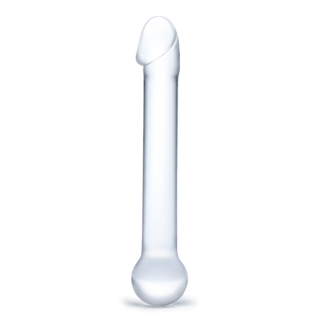 Gläs 7" realistic head glass dildo