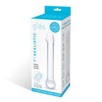 Gläs 7" realistic head glass dildo