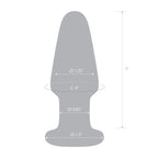Gläs 3.5" glass butt plug