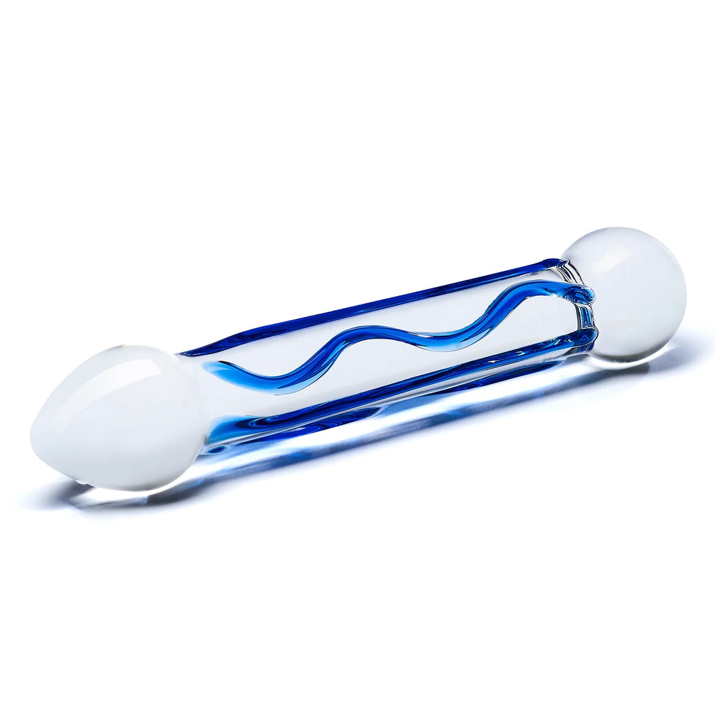 Gläs 6.5" Full Tip Textured Glass Dildo