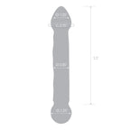 Gläs 6.5" Full Tip Textured Glass Dildo