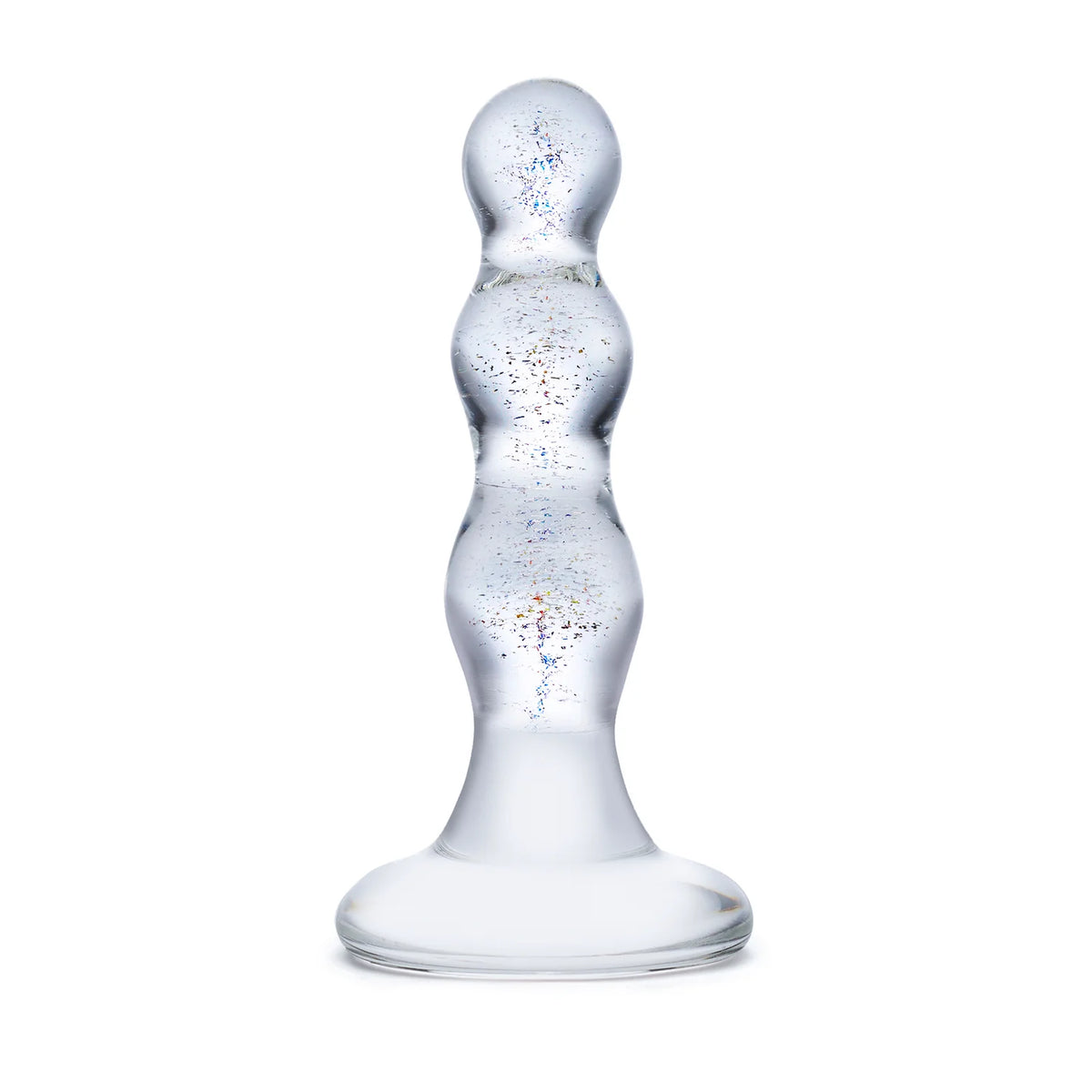 Gläs 4" Triple Play Beaded Butt Plug