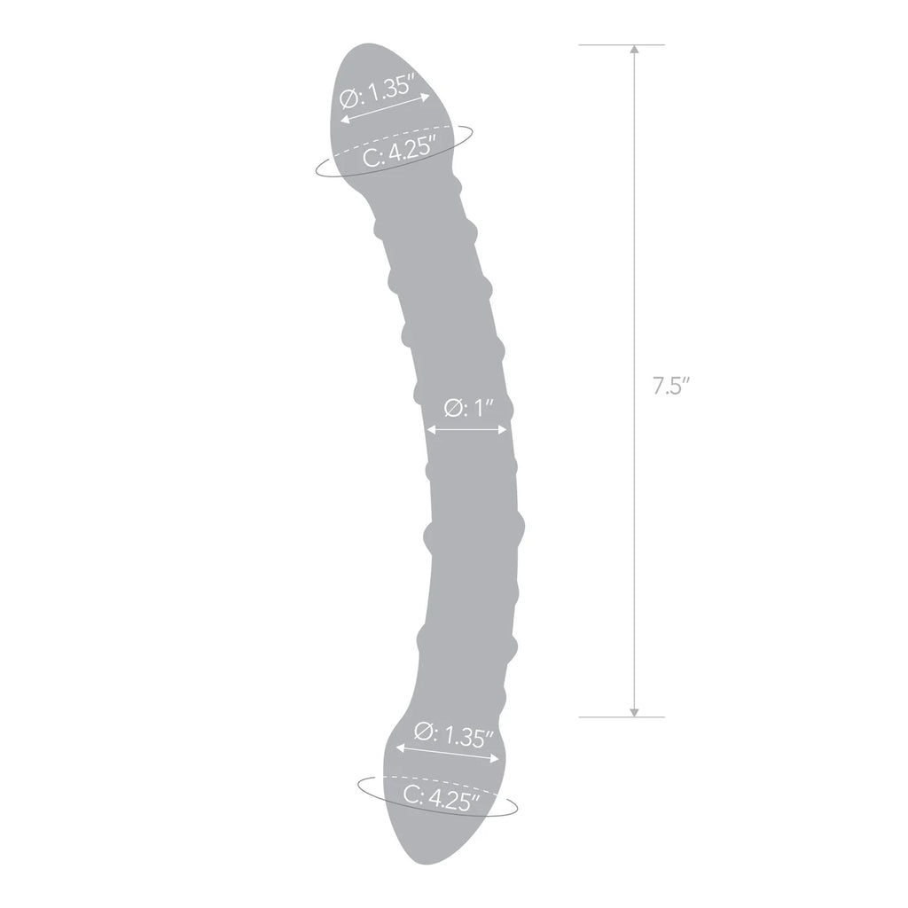 Gläs 10" Double Trouble Glass Dildo