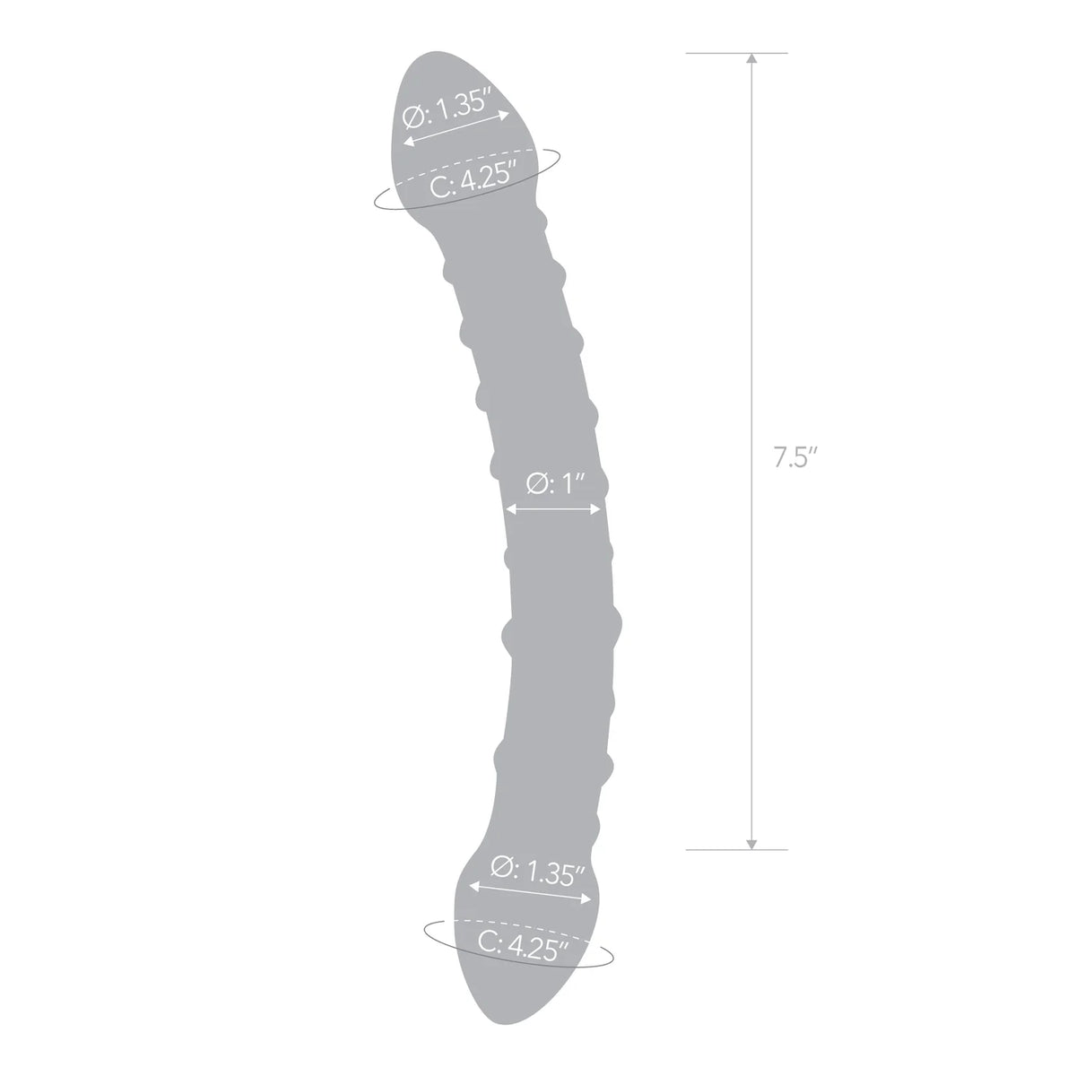 Gläs 10" Double Trouble Glass Dildo