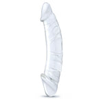 Gläs 10.5" Girthy Realistic Glass Double Dong