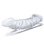 Gläs 10.5" Girthy Realistic Glass Double Dong