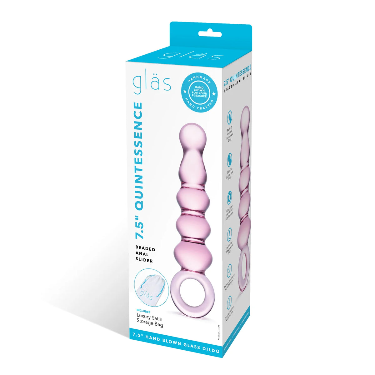 Gläs 7.5" Quintessence Beaded Anal Slider