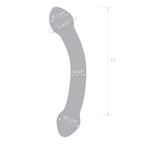 Gläs 7.25" Double Trouble Purple Dildo