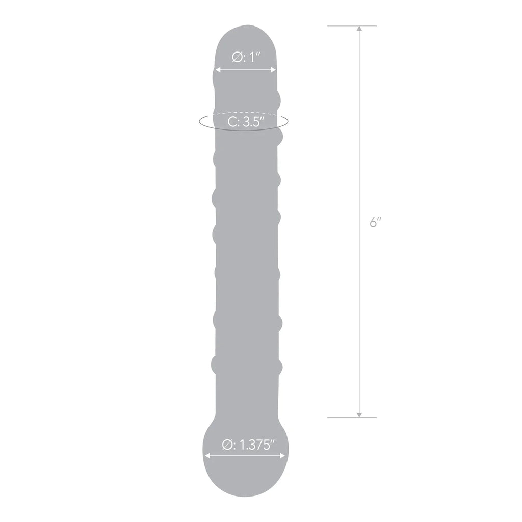 Gläs 7" Callisto Clear Glass Dildo