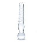 Gläs 8" Joystick Clear Glass Dildo