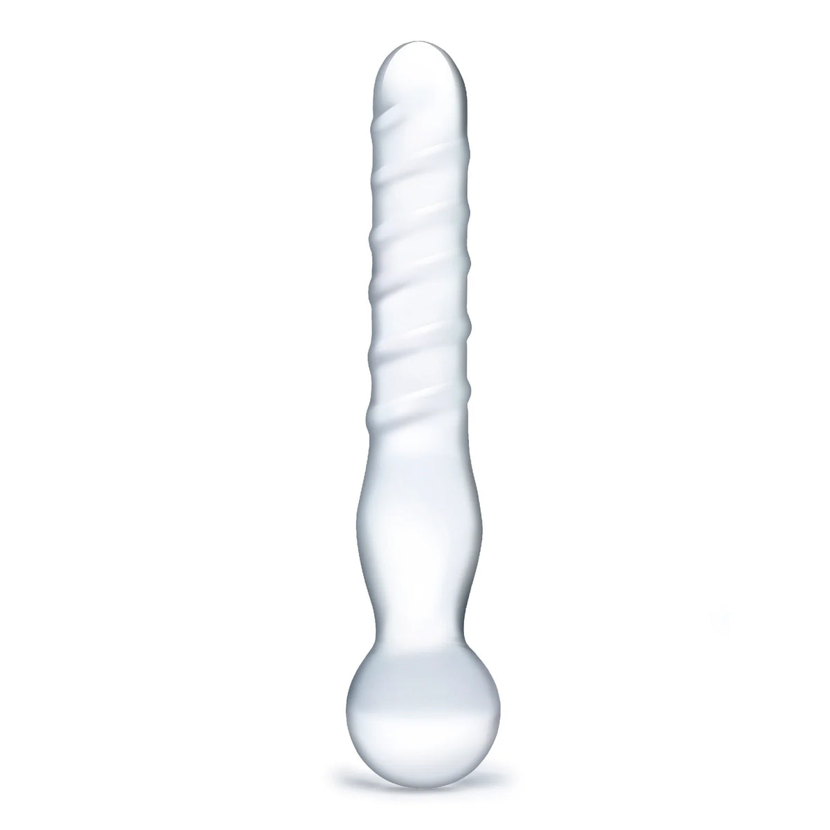 Gläs 8" Joystick Clear Glass Dildo