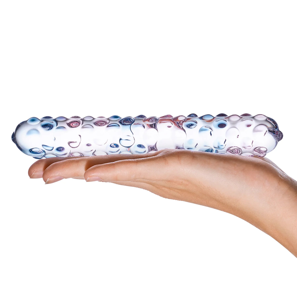 Gläs Purple Rose Nubby Dildo