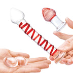 Gläs 4PC Mr. Swirly Set with Glass Kegal balls and 3.25" buttplug