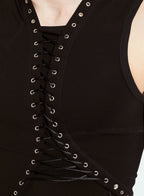 GMBH NANCY LACE TANK TOP BLACK