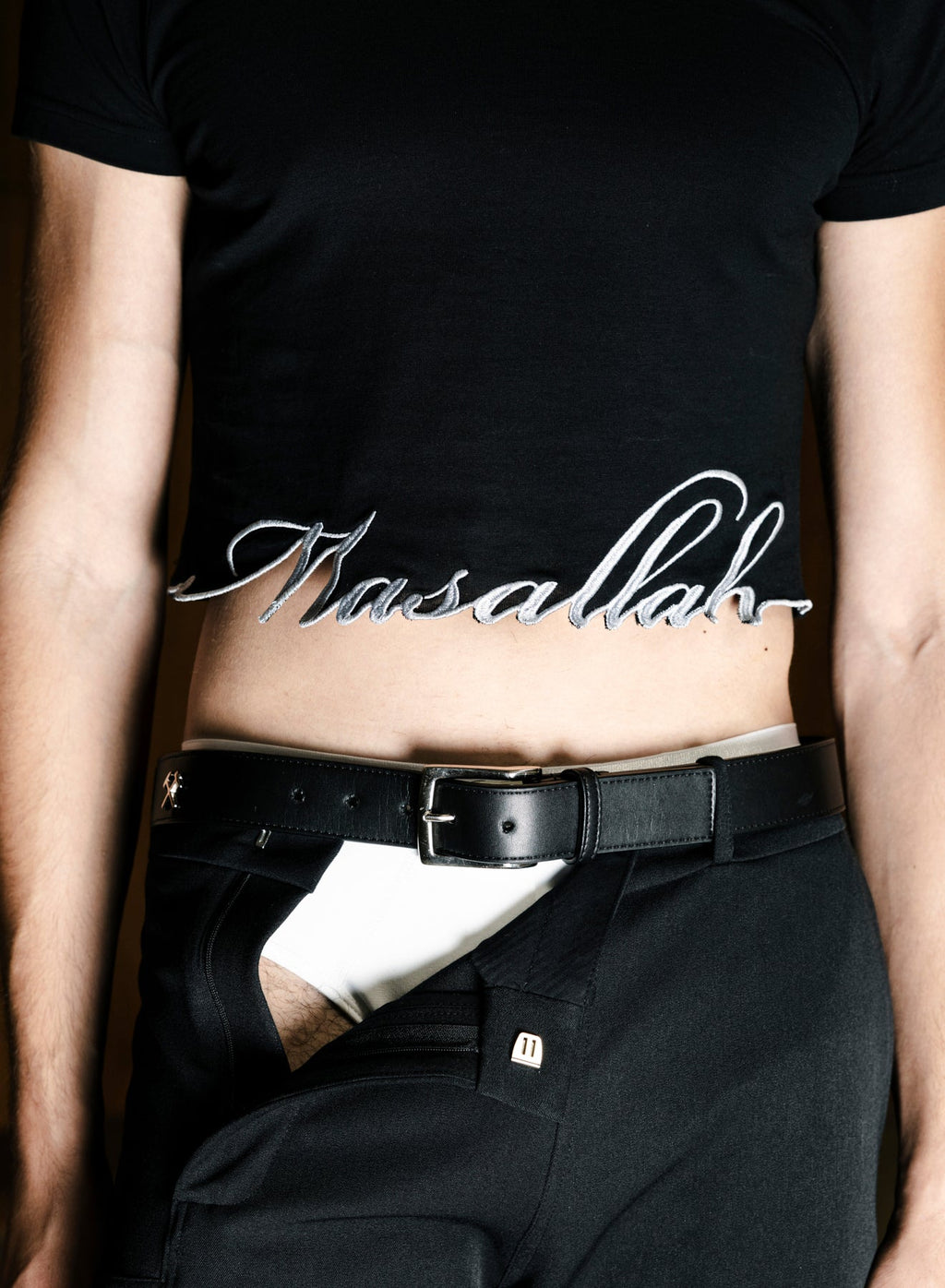 GMBH Masallah Cropped Tee Black