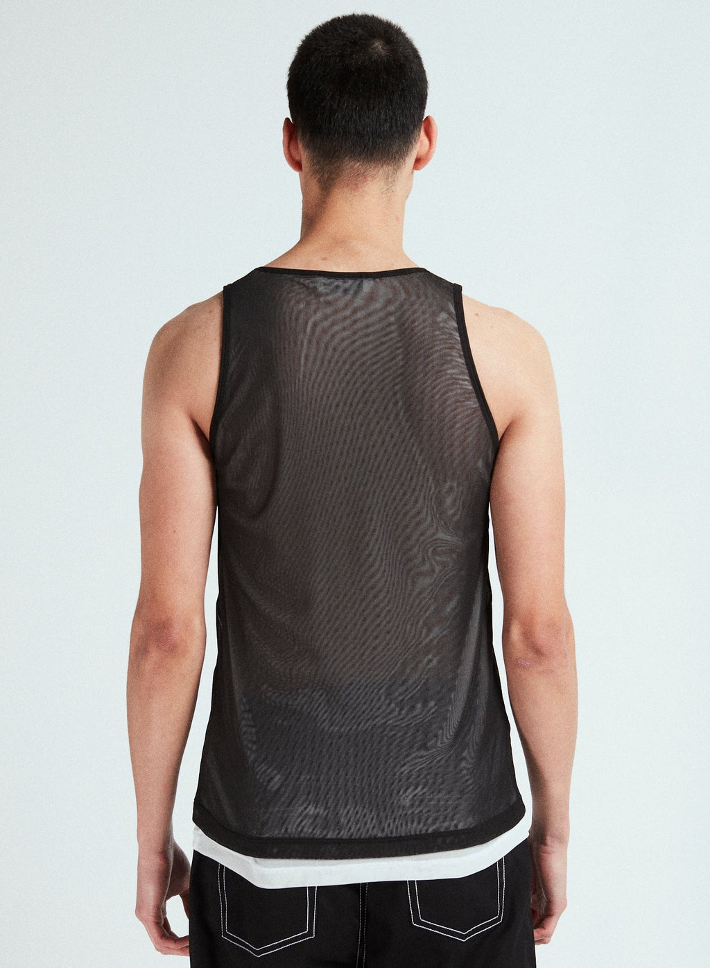 GMBH Peace Be Upon You Mesh Tank Top Black