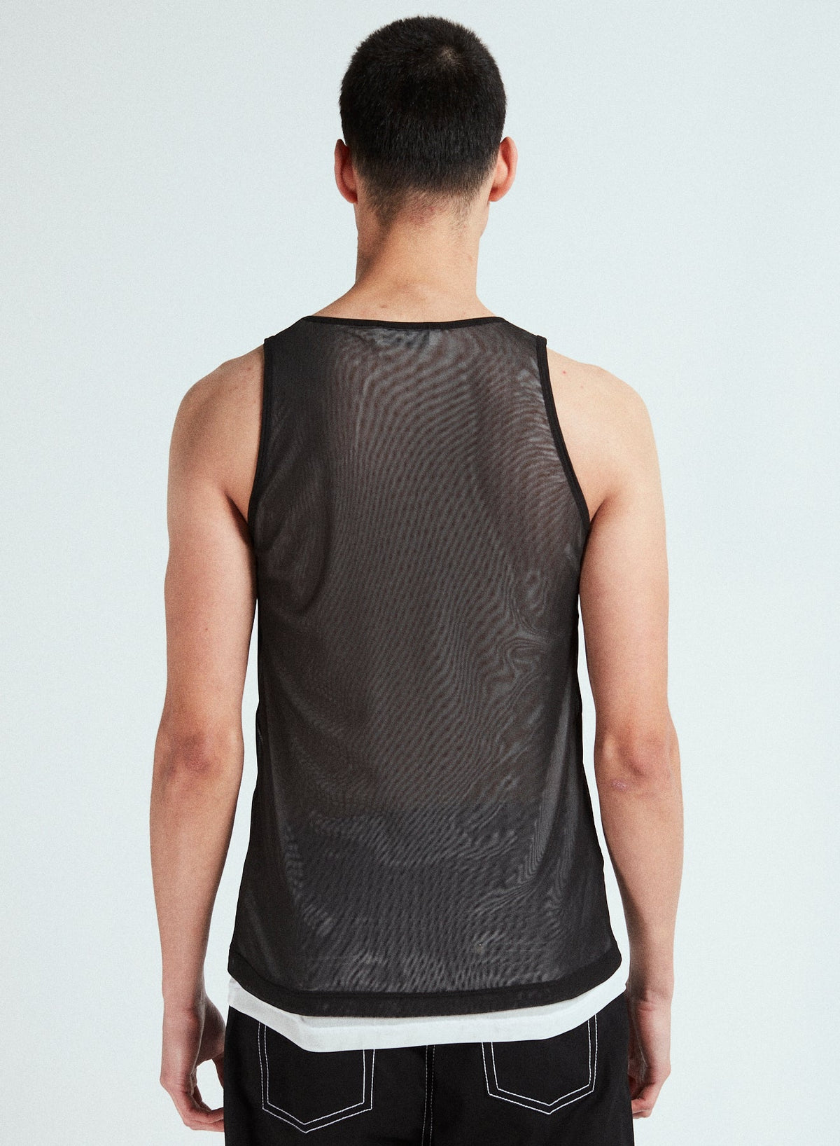 GMBH Peace Be Upon You Mesh Tank Top Black