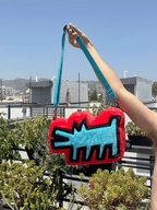 Keith Haring Pop Shop Dog Plush Bag