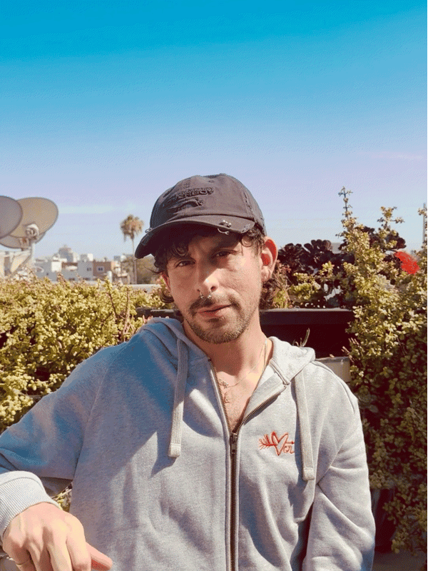 LOVERBOY BY CHARLES JEFFREY PIECED LOGO CAP