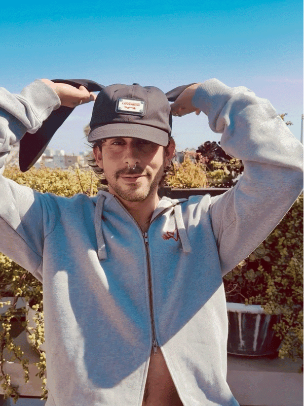 LOVERBOY BY CHARLES JEFFREY RABBIT EARS CAP in BLACK