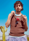LOVERBOY BY CHARLES JEFFREY CHARACTER CROCHET BAG CHARM APPLE