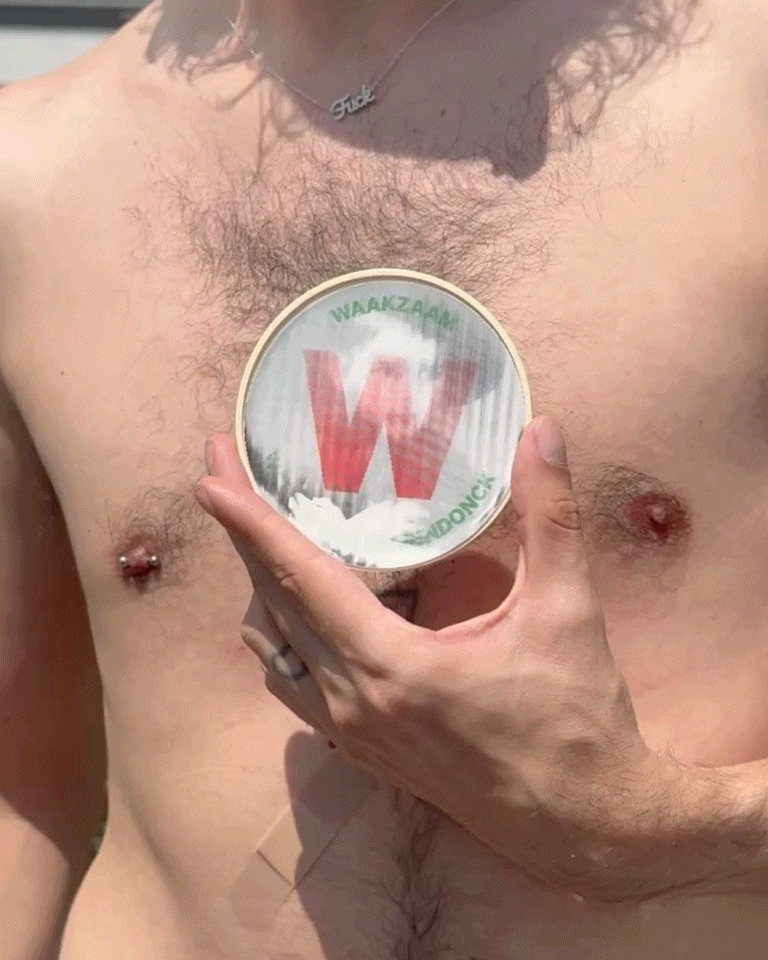 Glitch Lenticular Button by Walter Van Beirendonck