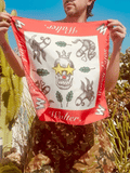 Walter Van Beirendonck Crown Bandana - Red