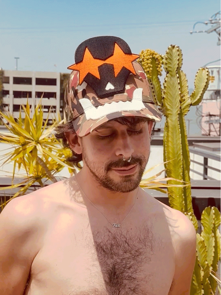 Camo Cap by Walter van Beirendonck - Brown