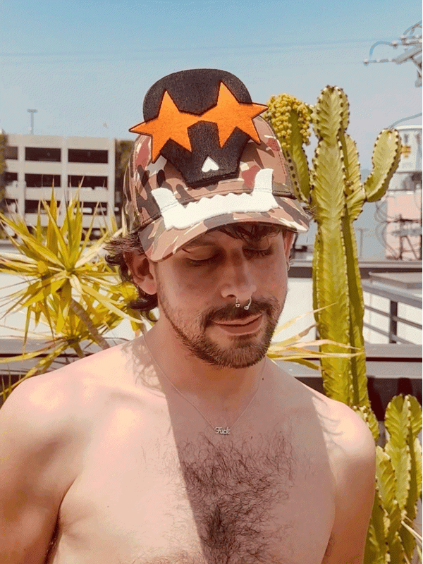 Camo Cap by Walter van Beirendonck - Brown