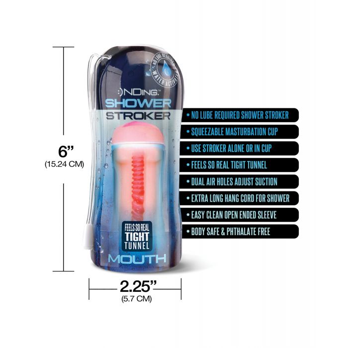 Happy Ending Shower Stroker Mouth - Ivory