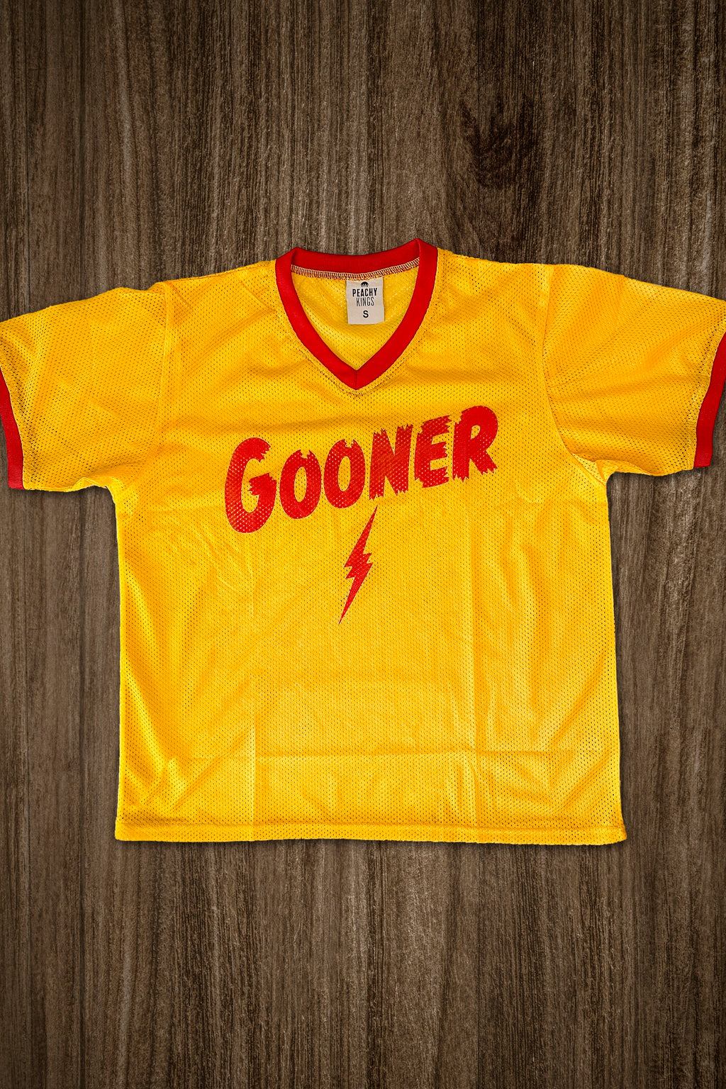 Gooner Mesh Football Jersey by Peachy Kings