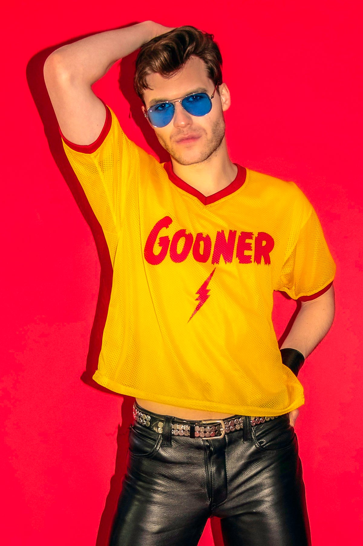 Gooner Mesh Football Jersey by Peachy Kings