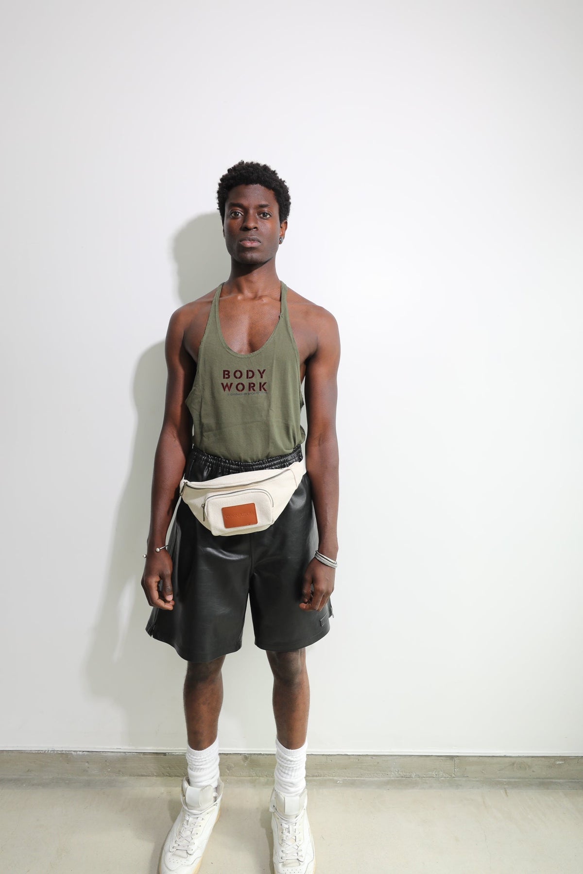 GYMNASIUM THE BODY WORK STRINGER TANK ARMY GREEN