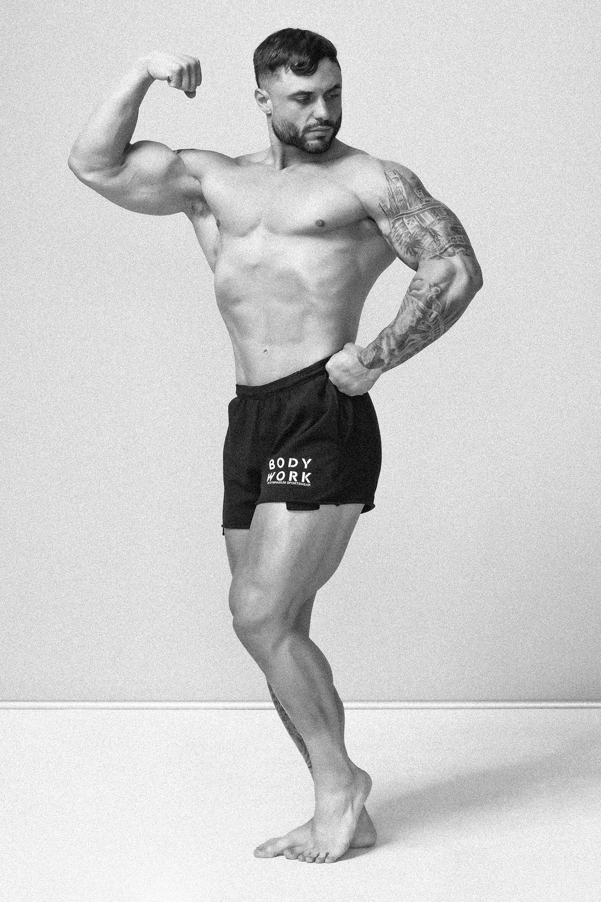 GYMNASIUM THE BODY WORK JERSEY SHORT NAVY BLUE