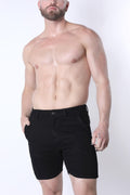 CellBlock 13 Full Court Denim Zipper Short - Black