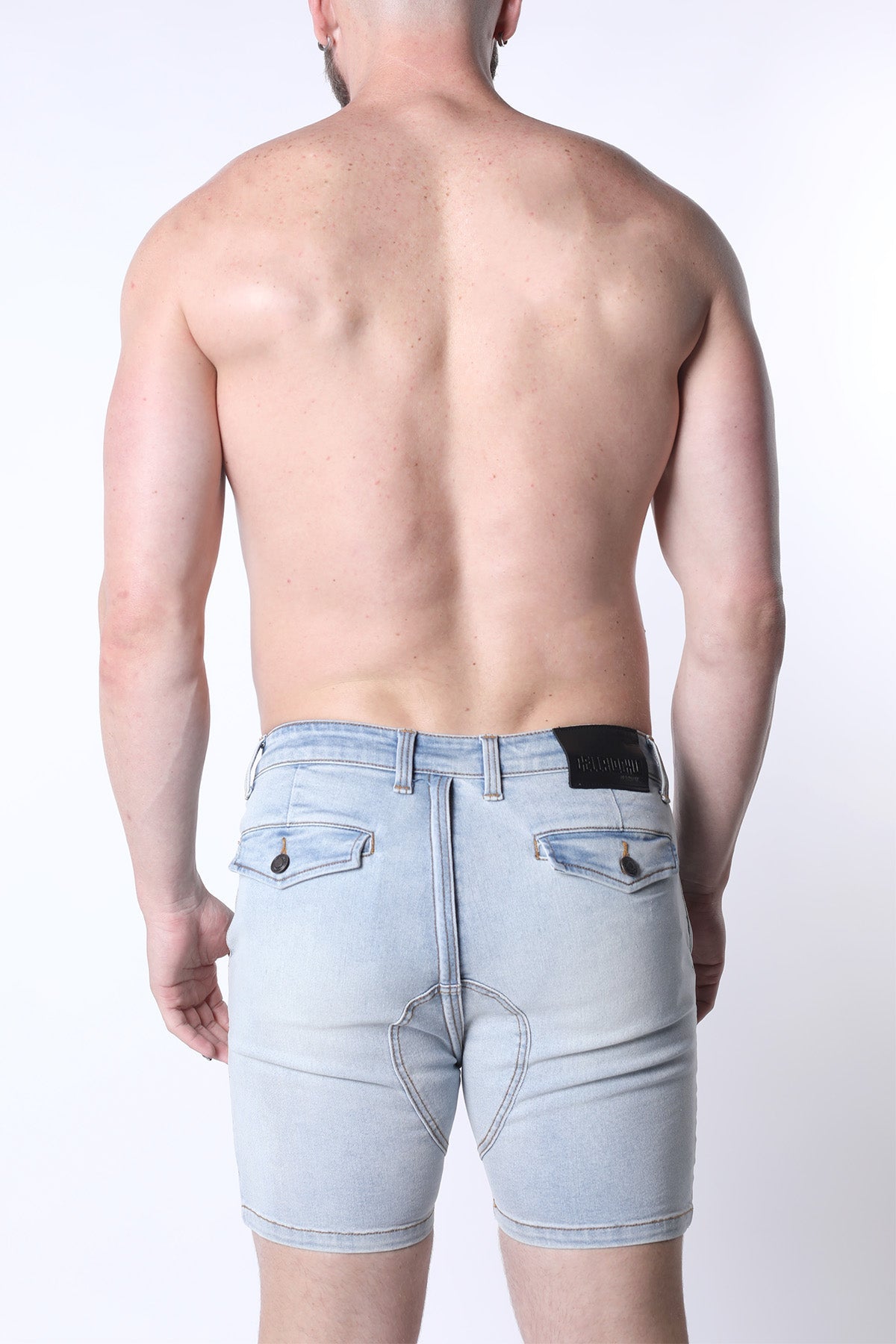 CellBlock 13 Full Court Denim Zipper Short - Light Blue