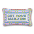 Get Your Mahj On Needlepoint Pillow